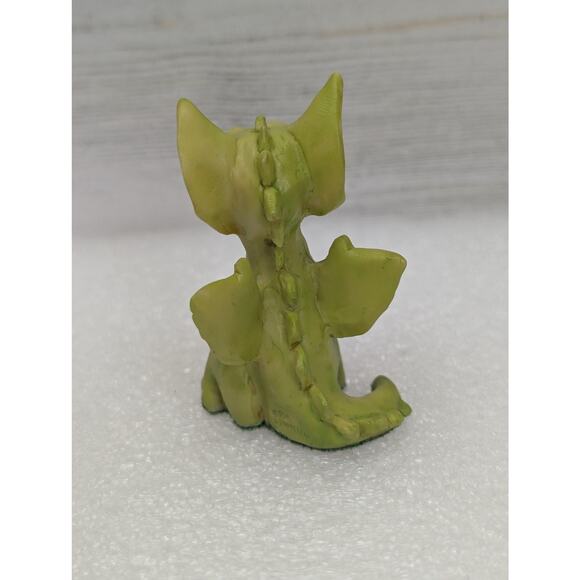 Vintage 1989 Pocket Dragons Baby Brother Figurine Real Musgrave Resin Green - Picture 4 of 10